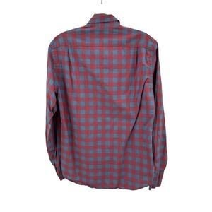 J. Crew Classic Shirt Men Sz S Red Blue Buffalo Check Long Sleeve Preppy Pocket